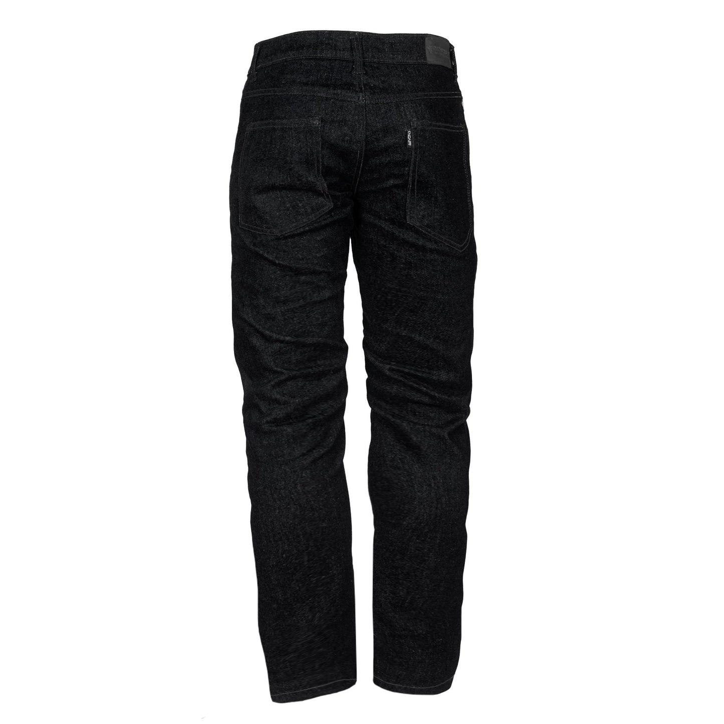 Loose Fit Protective Denim Pants (Extra Wide Jeans) - Black with Pads