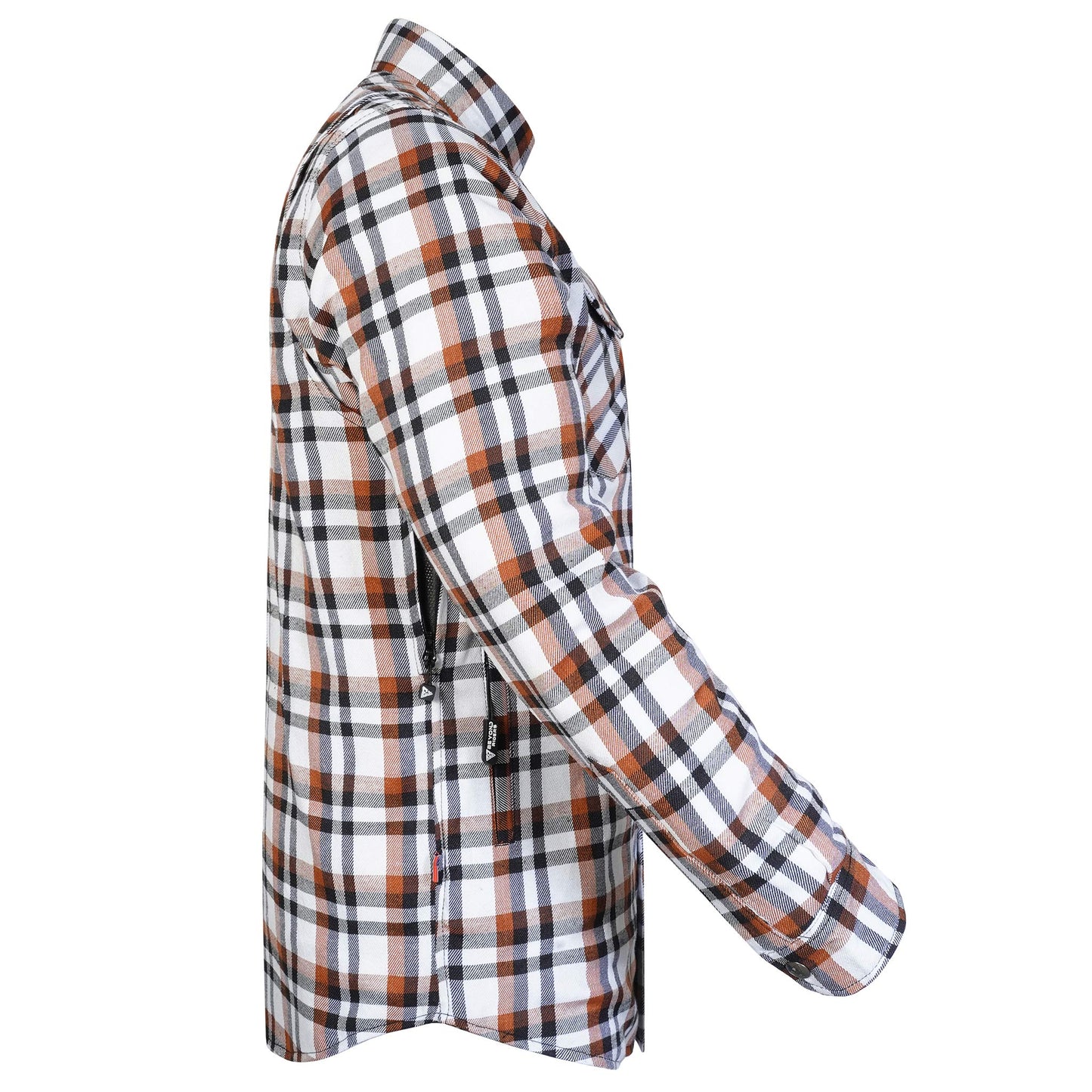 Protective Flannel Shirt For Men - Copper Pass with Pads