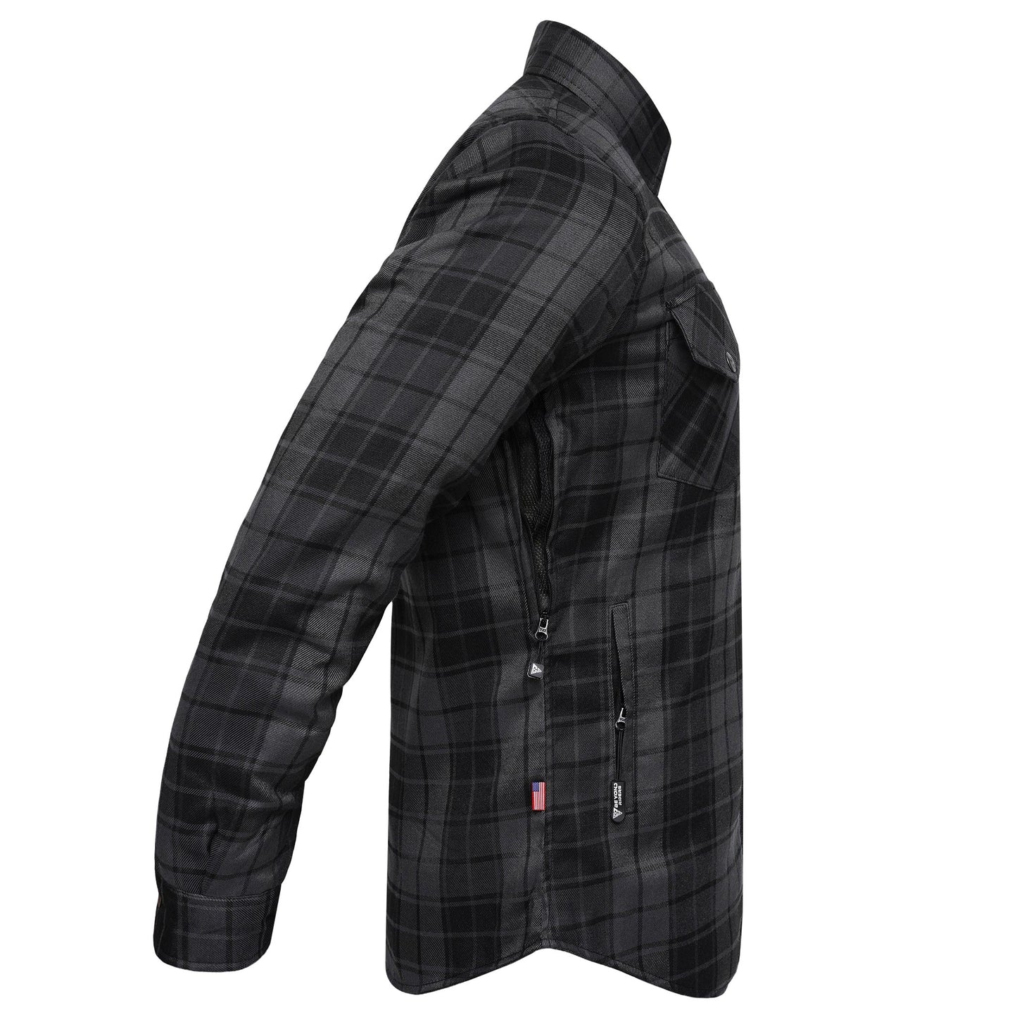 Protective Flannel Shirt For Men - Smokey Pass