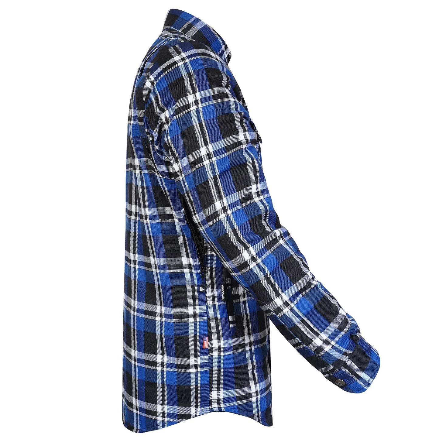 Protective Flannel Shirt For Men - Blue Ridge with Pads