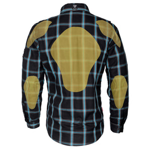 flannel-men's-shirt-in-black-checkered-and-blue-stripes-back-with-pads
