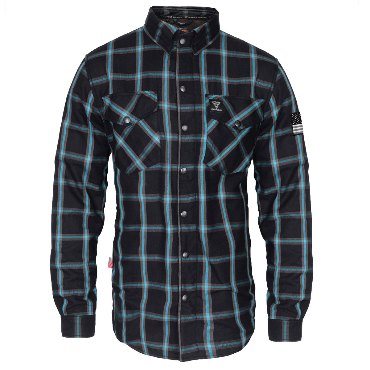 全品送料0円 Flannel_Black___Blue_Stipes_- トップス