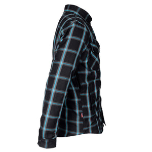 flannel-men's-shirt-in-black-checkered-blue-stipes-right-side