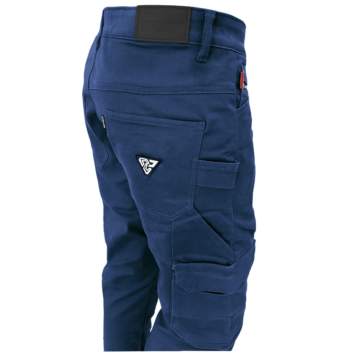 Loose Fit Cargo Pants (Extra Wide) - Navy Blue with Pads