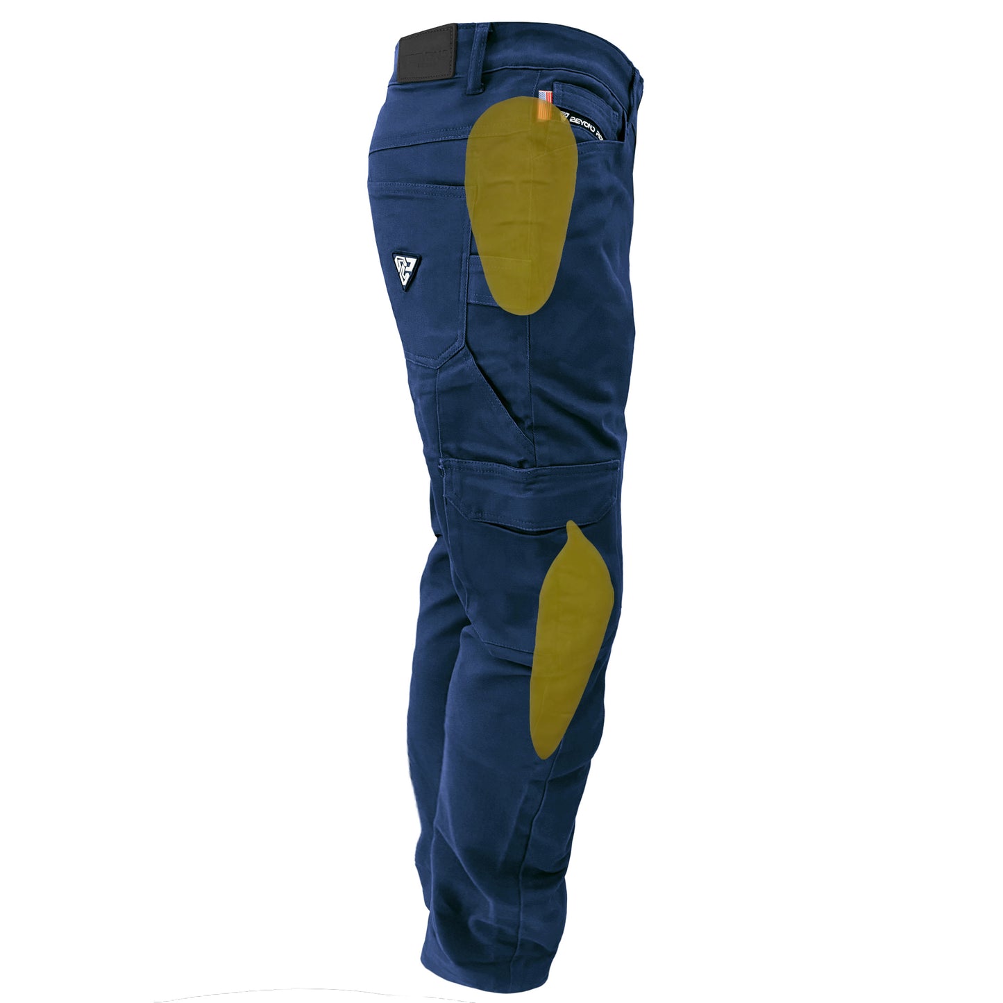 Loose Fit Cargo Pants (Extra Wide) - Navy Blue with Pads