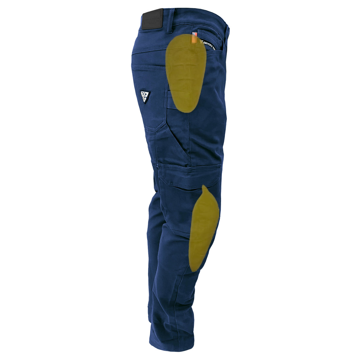 SALE Relaxed Fit Cargo Pants Navy Blue with Pads Beyond Riders