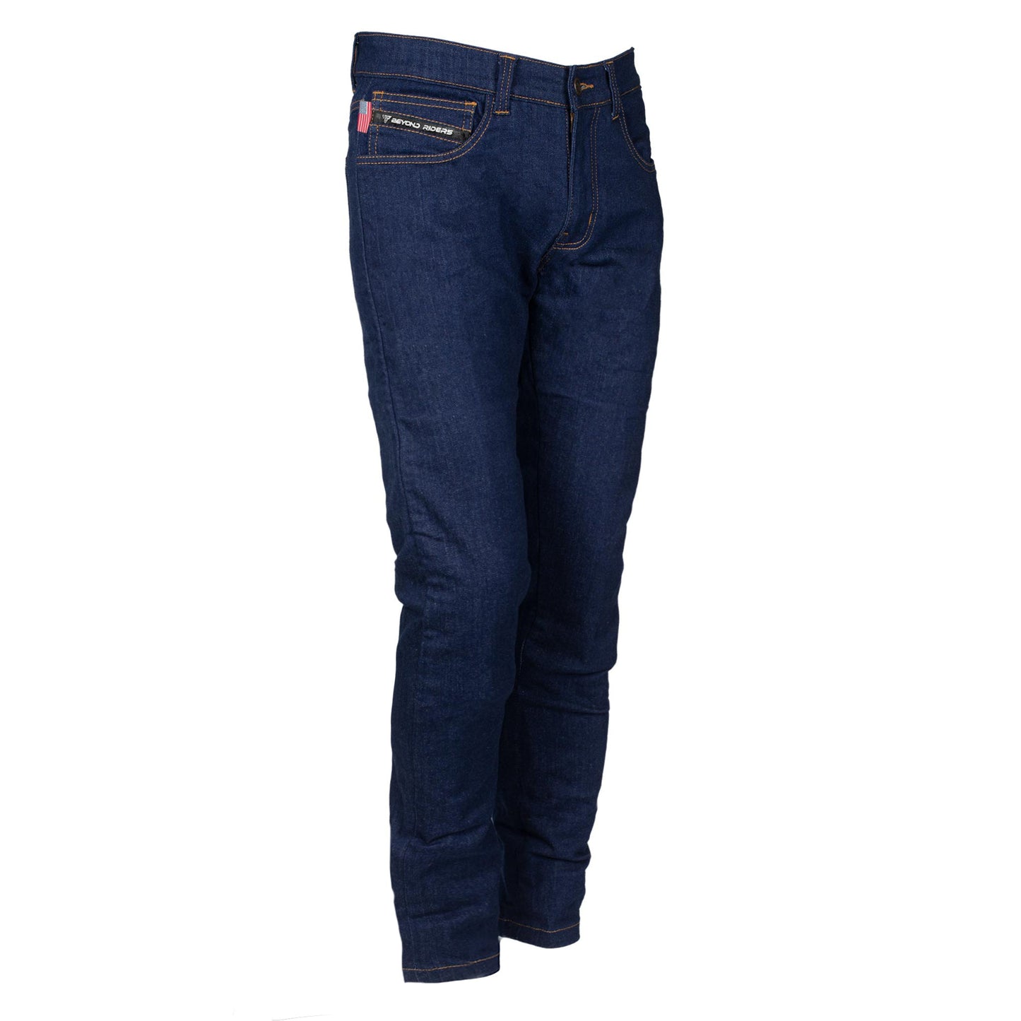 Relaxed Fit Protective Denim Pants (Jeans) - Blue with Pads