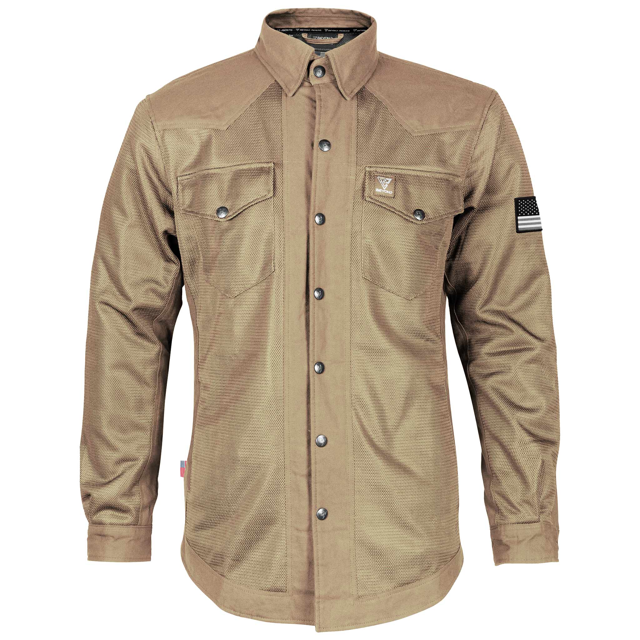 men's mesh dress shirt Protective Summer Mesh Shirt with Pads