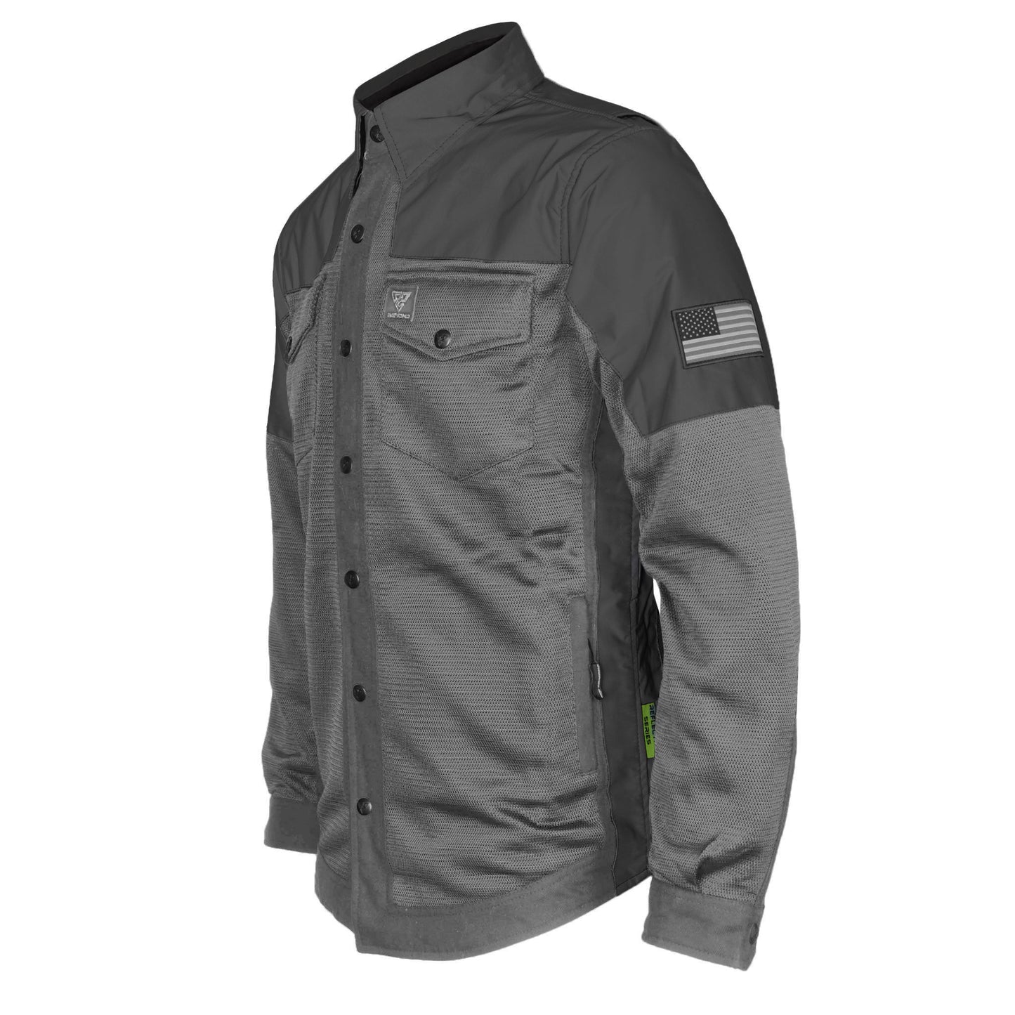 Summer Mesh Reflective Shirt Dark Grey Nebula - with Pads