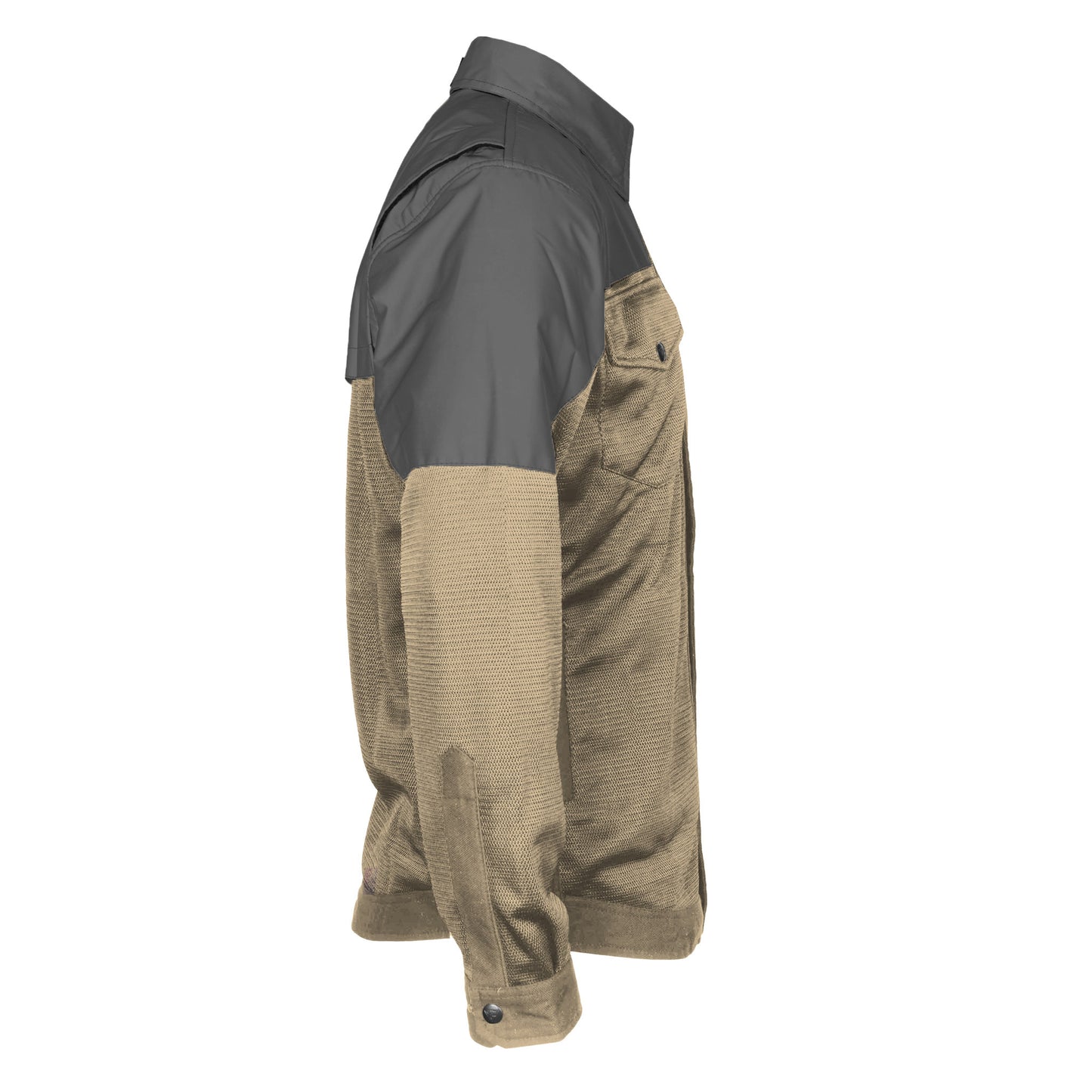 Summer Mesh Reflective Shirt Khaki Nebula - with Pads