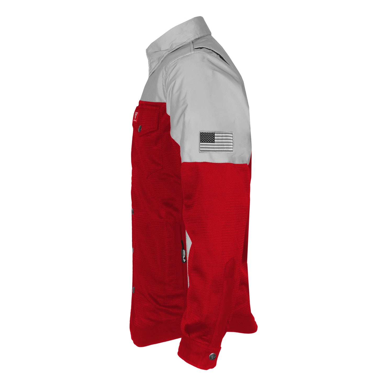 Summer Mesh Reflective Shirt Red Eclipse - with Pads