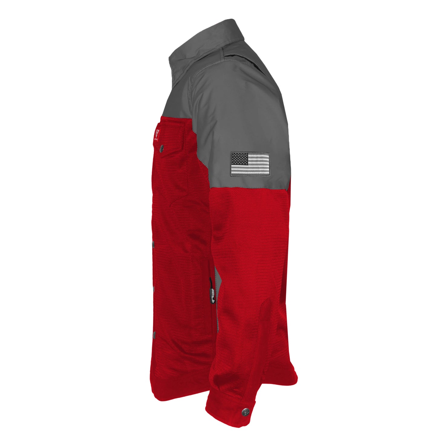 Summer Mesh Reflective Shirt Red Nebula - with Pads