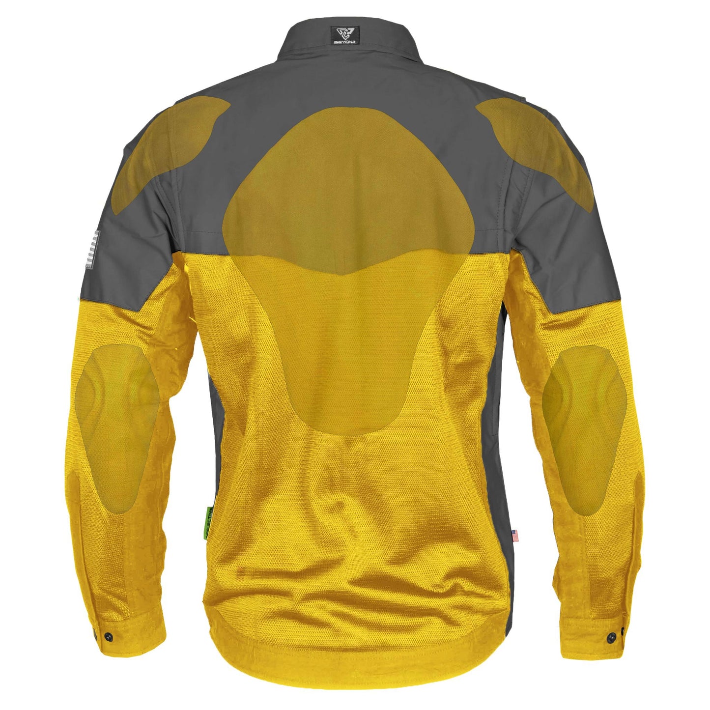 Summer Mesh Reflective Shirt Yellow Nebula - with Pads