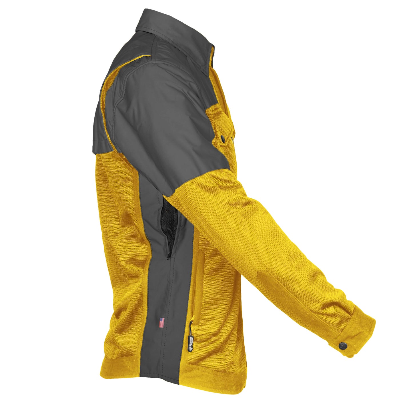 Summer Mesh Reflective Shirt Yellow Nebula - with Pads