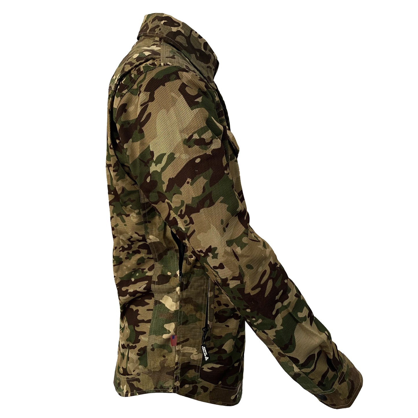 Summer Mesh Protective Camouflage Shirt "Delta Four" - Light Color with Pads