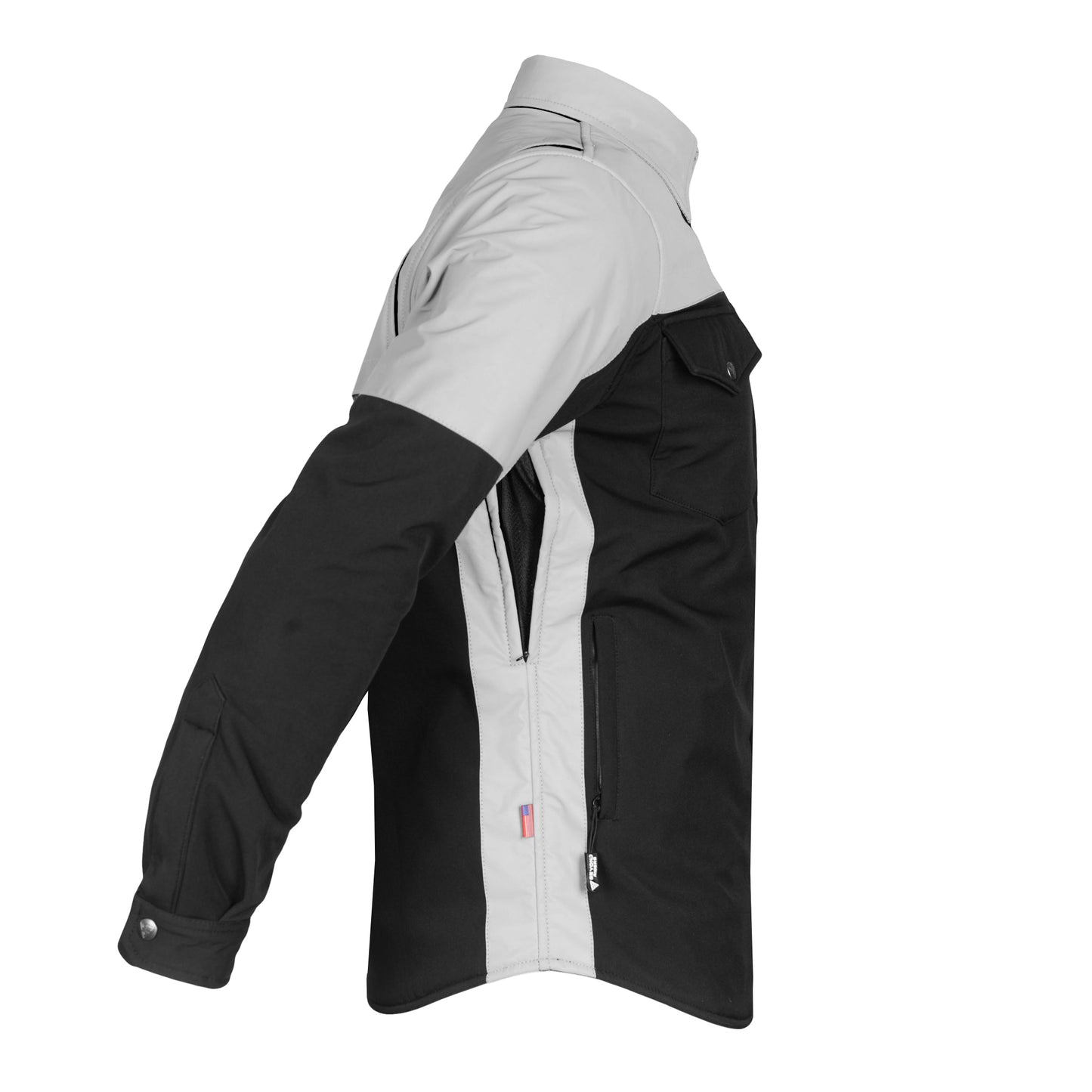 SoftShell-Reflective-Winter-Jacket-for-Men-Black-Silver-Right