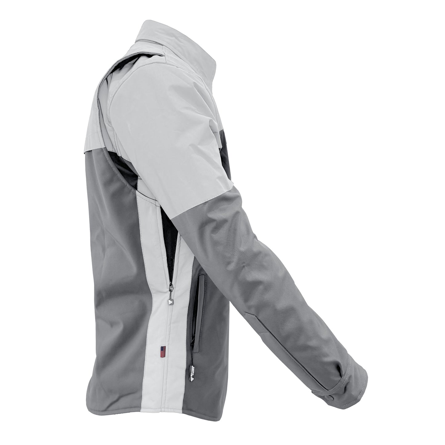 SoftShell Reflective "Twilight Titanium" Winter Jacket for Men - Grey Matte with Pads