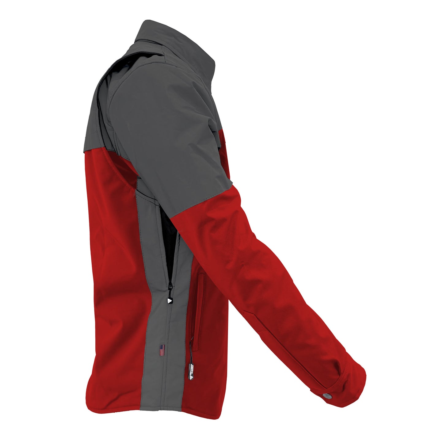 SoftShell Reflective Red Nebula Winter Jacket for Men - with Pads