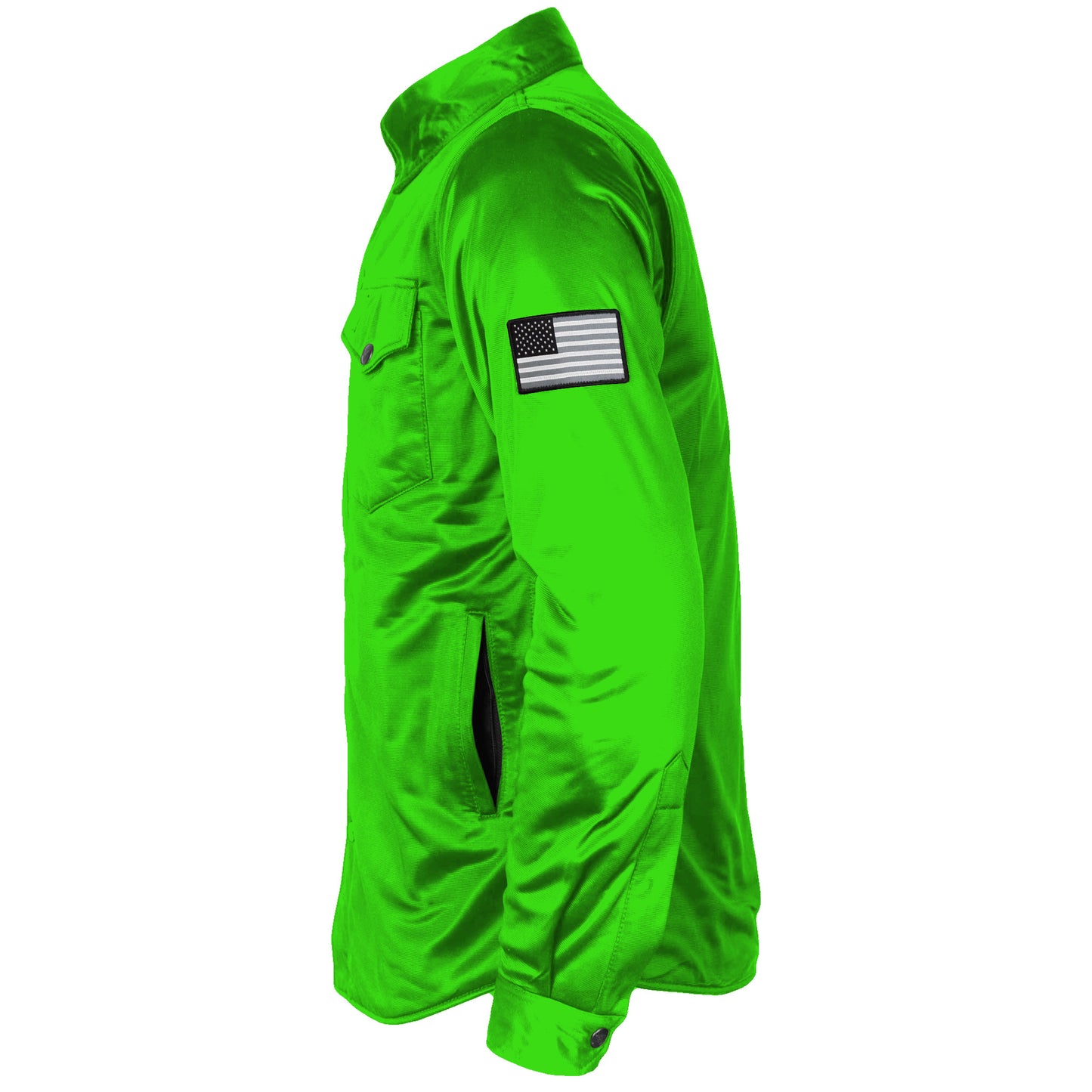 Ultra Protective Shirt - Green Solid with Pads
