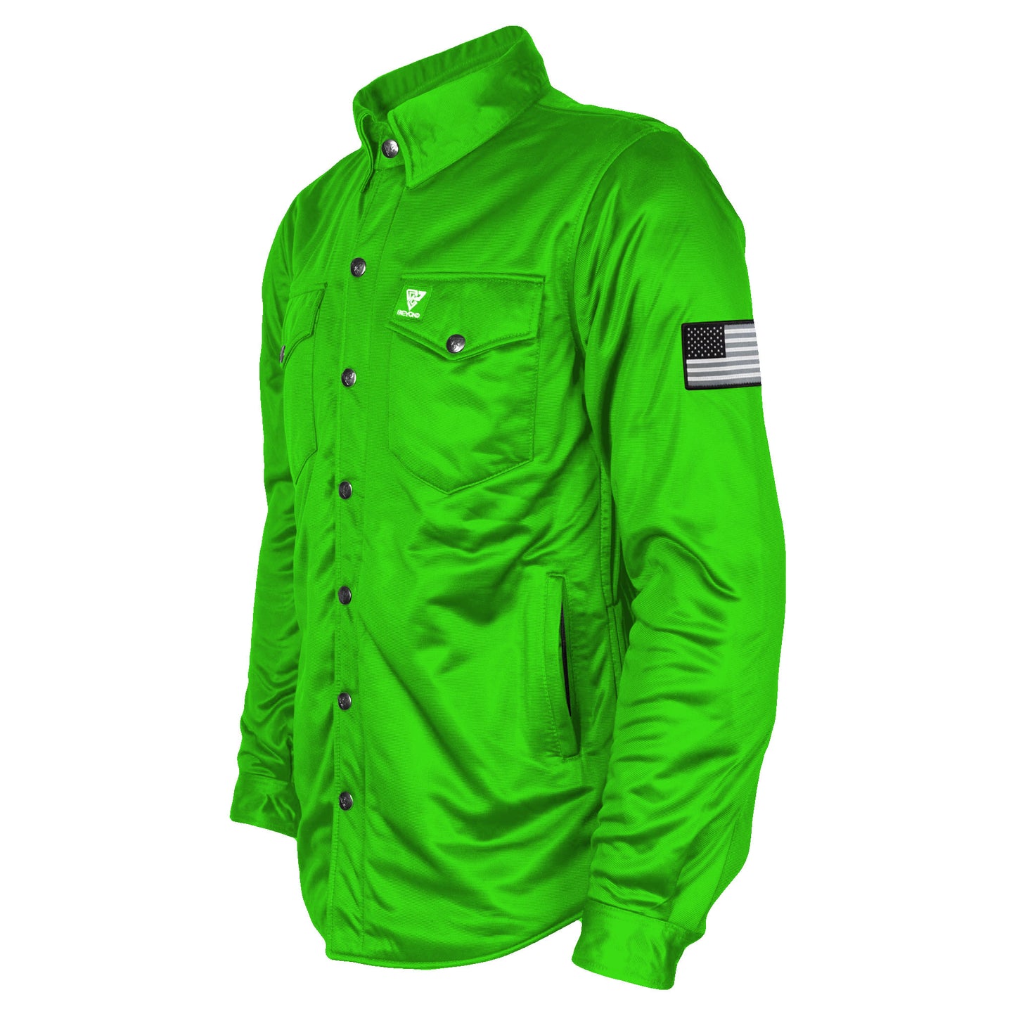 Ultra Protective Shirt - Green Solid with Pads