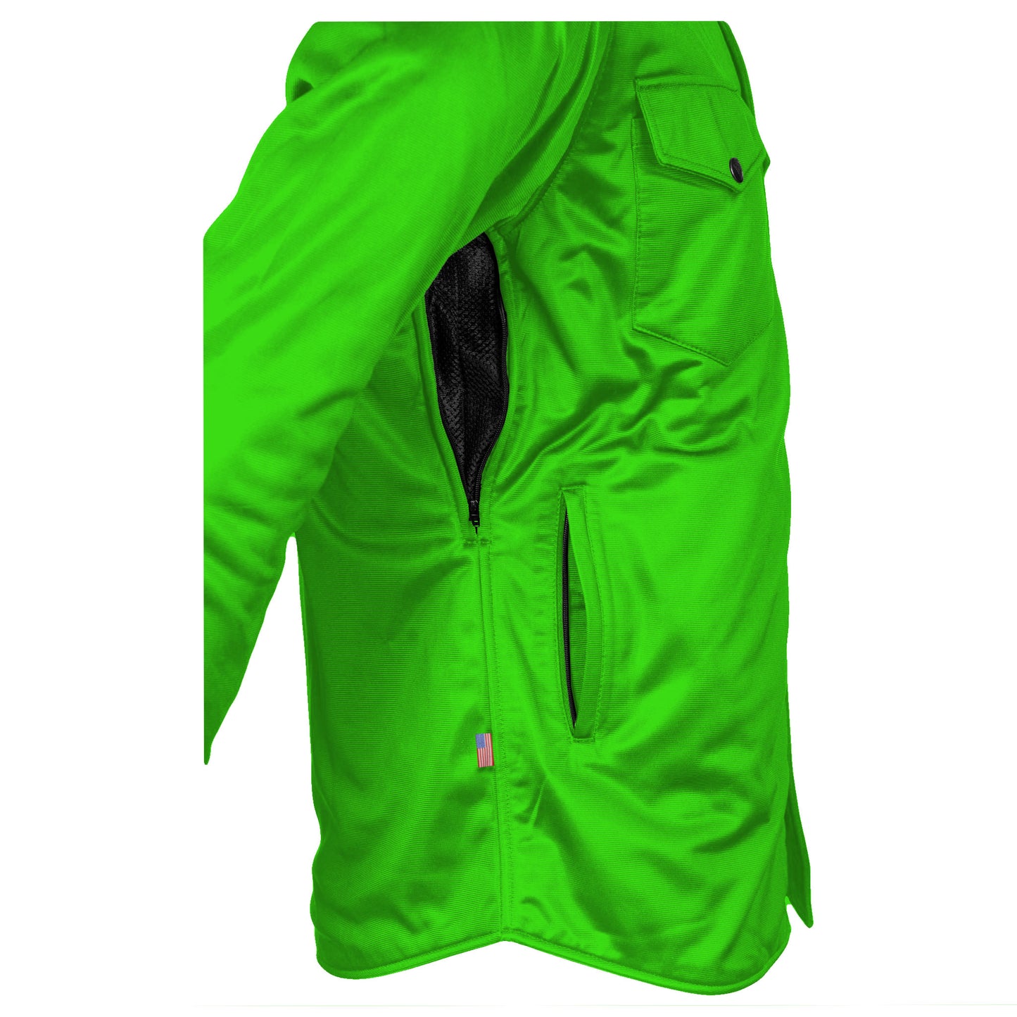 Ultra Protective Shirt - Green Solid with Pads