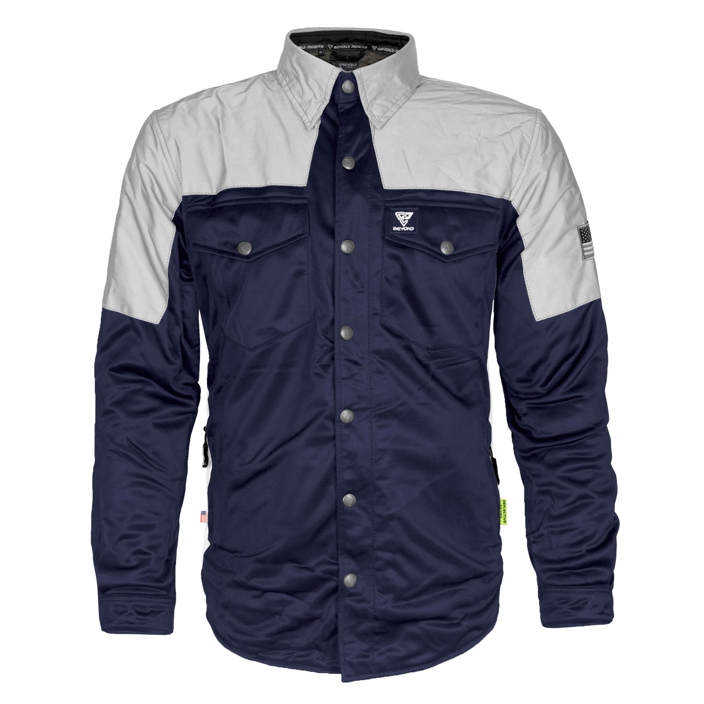 Ultra Reflective Shirt - Navy Blue Eclipse with Pads