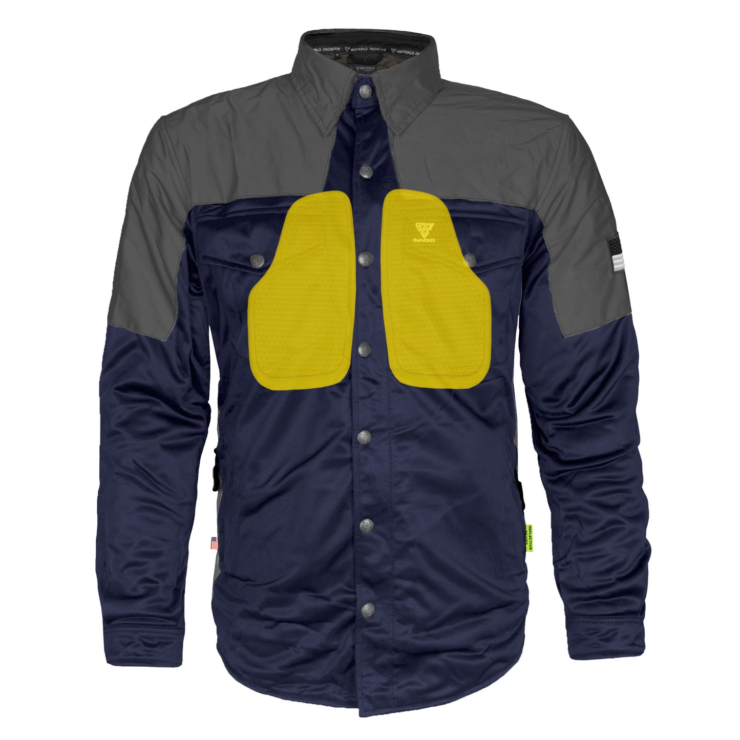 Ultra Reflective Shirt - Navy Blue Nebula with Pads