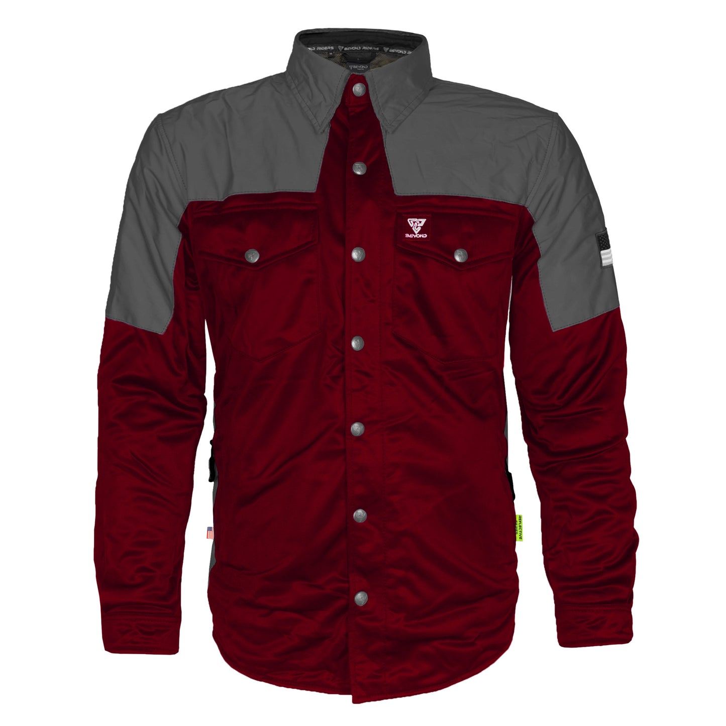 Ultra Reflective Shirt - Red Maroon Nebula with Pads