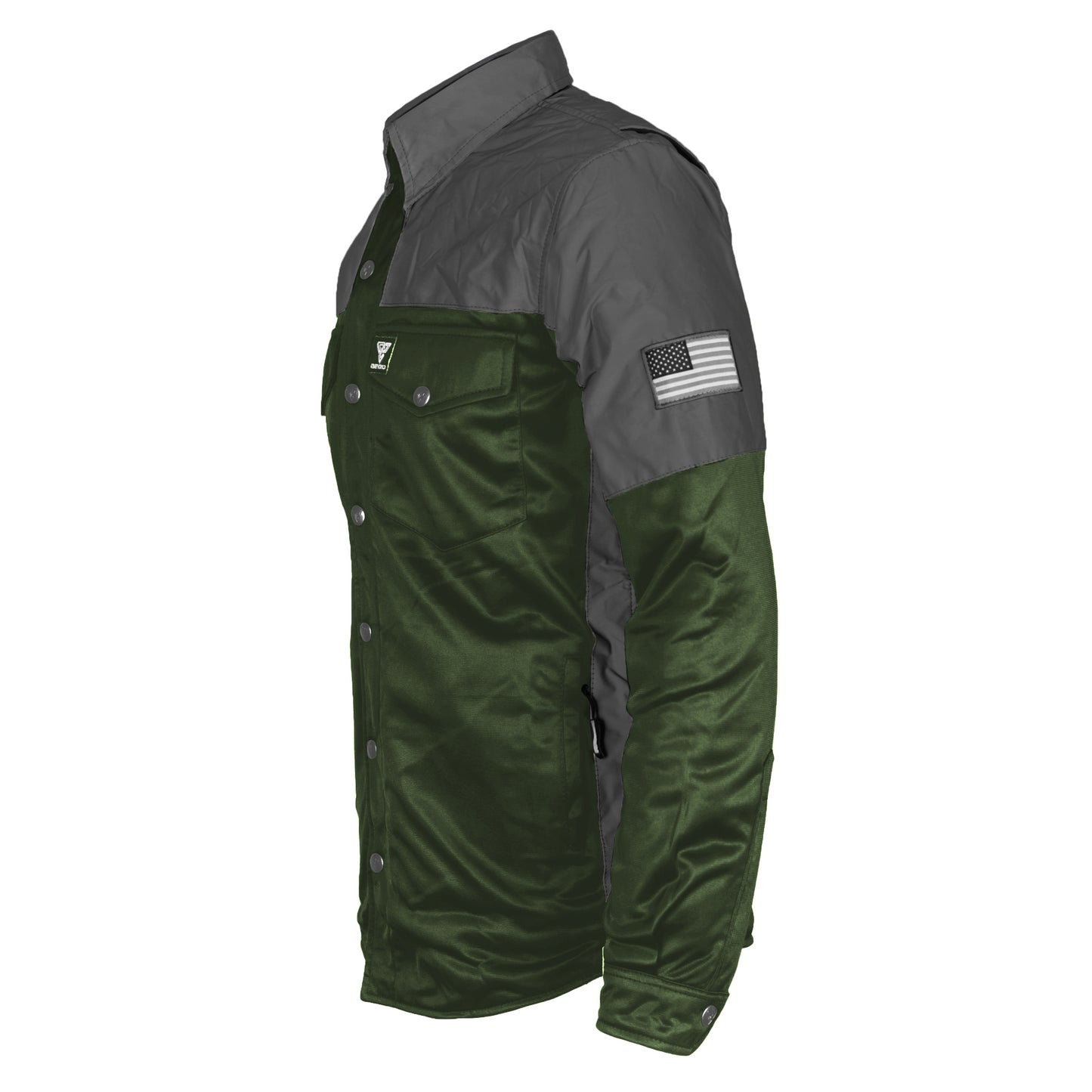 Ultra Reflective Shirt - Army Green Nebula with Pads