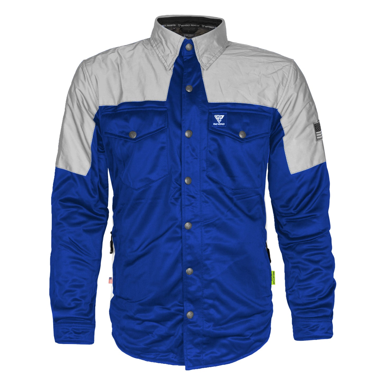 Ultra Reflective Shirt - Blue Eclipse with Pads