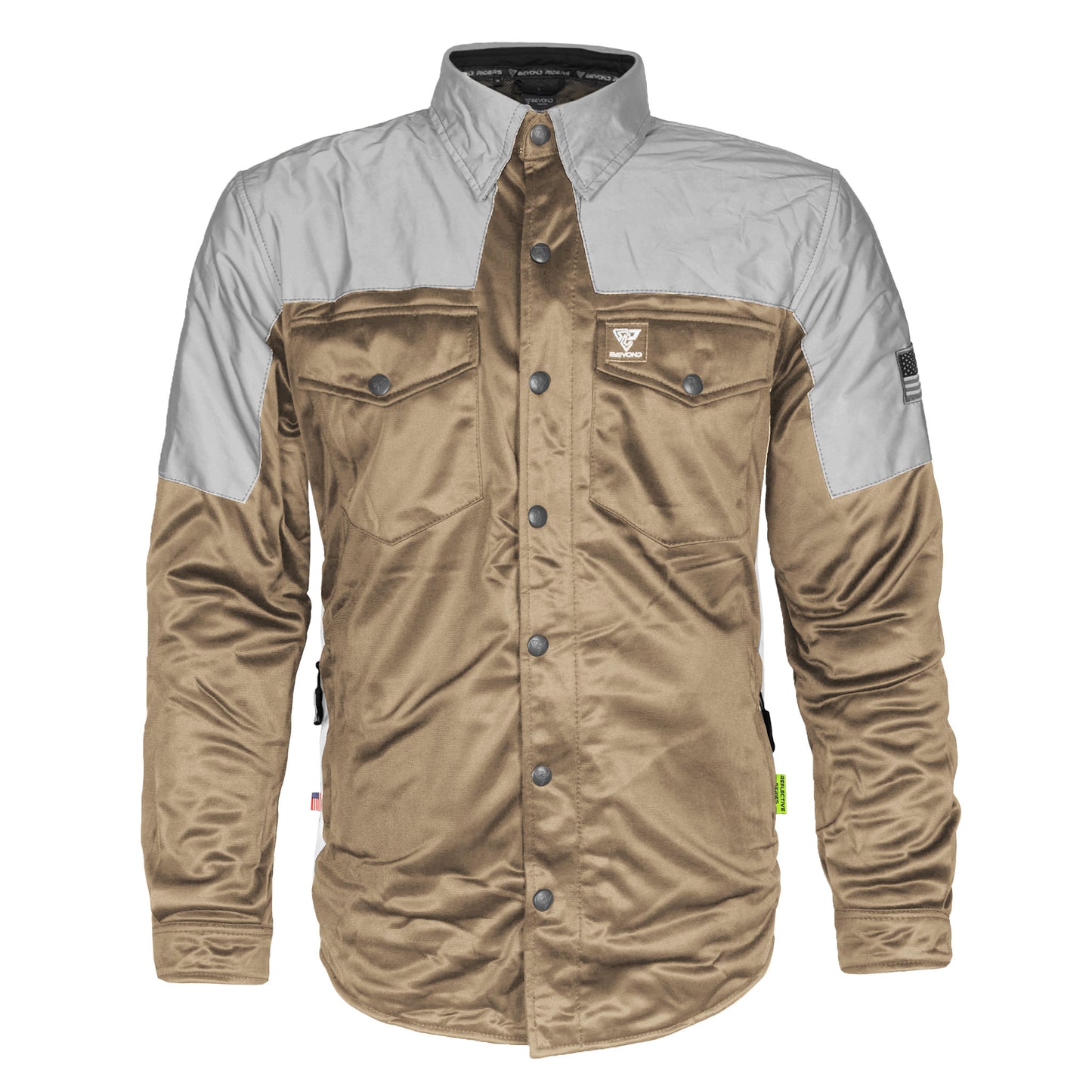 Ultra Reflective Shirt - Camel Eclipse with Pads
