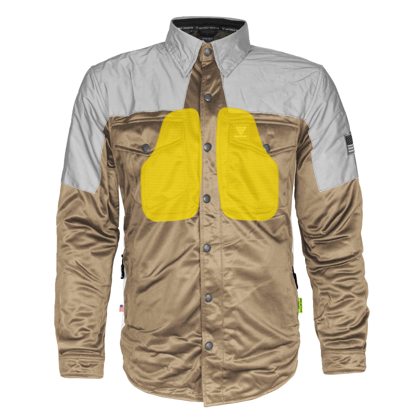 Ultra Reflective Shirt - Camel Eclipse with Pads