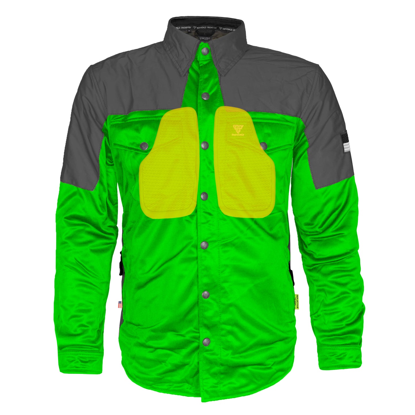 Ultra Reflective Shirt - Green Nebula with Pads