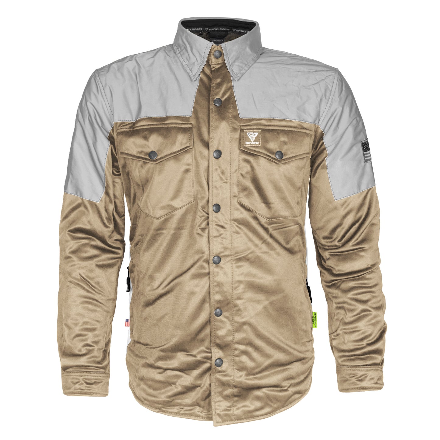 Ultra Reflective Shirt - Khaki Eclipse with Pads