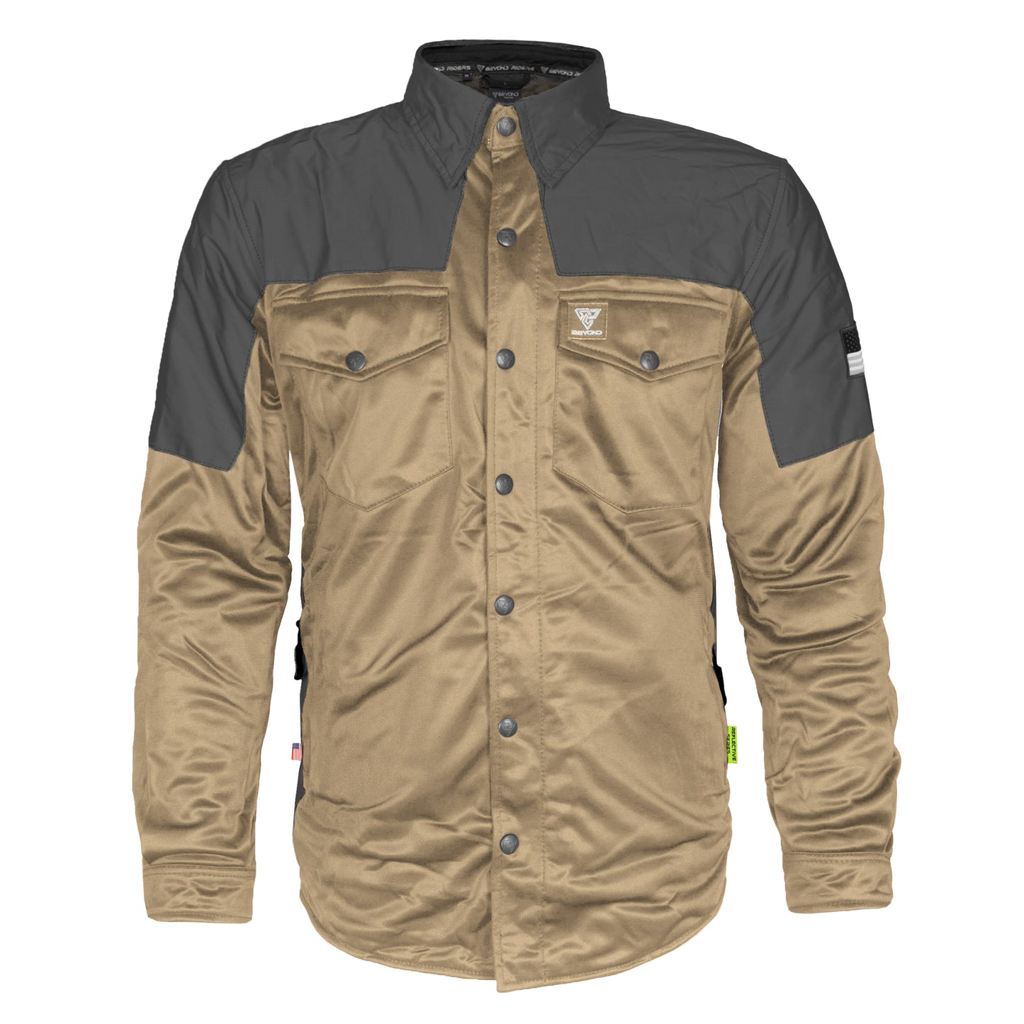 Ultra Reflective Shirt - Khaki Nebula with Pads