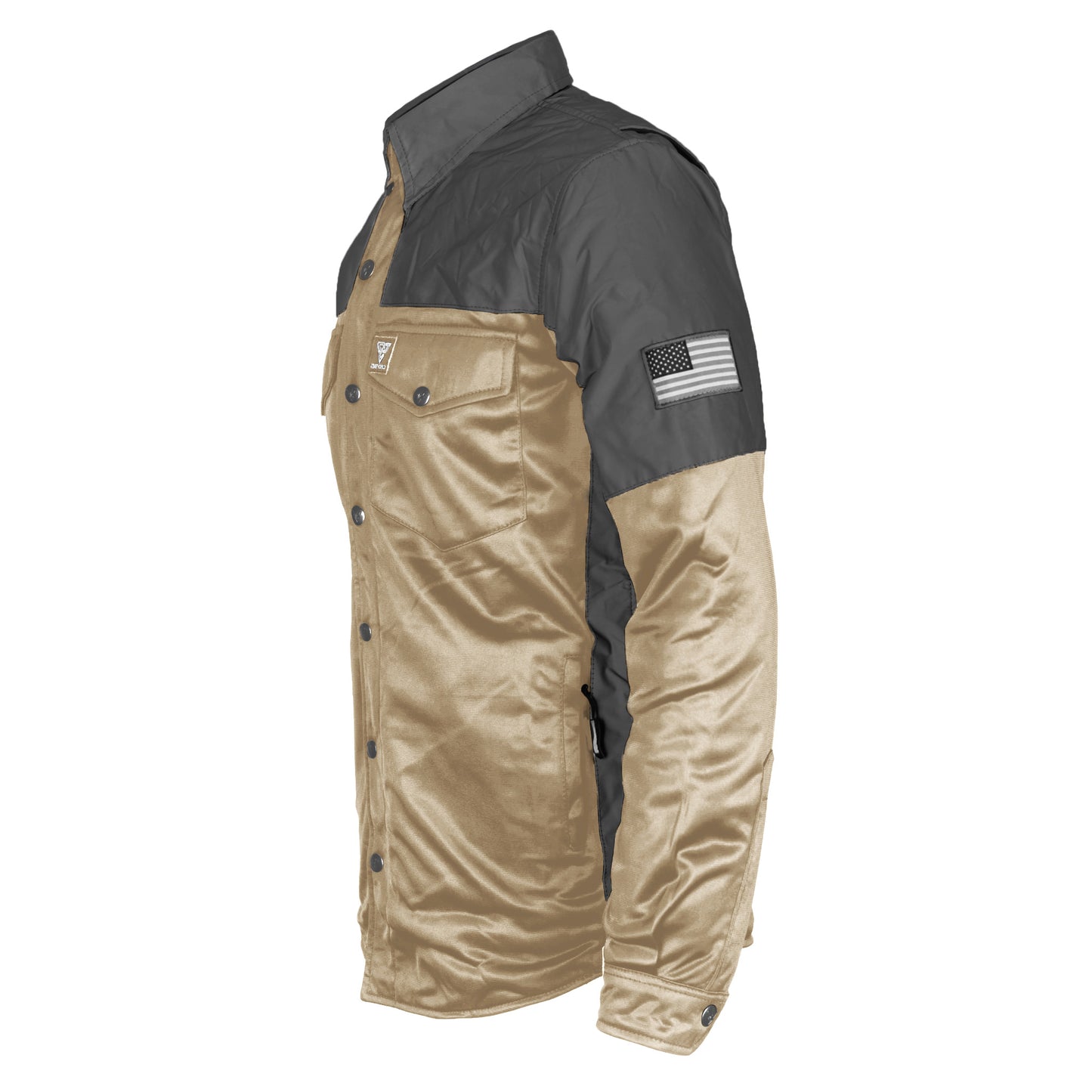 Ultra Reflective Shirt - Khaki Nebula with Pads