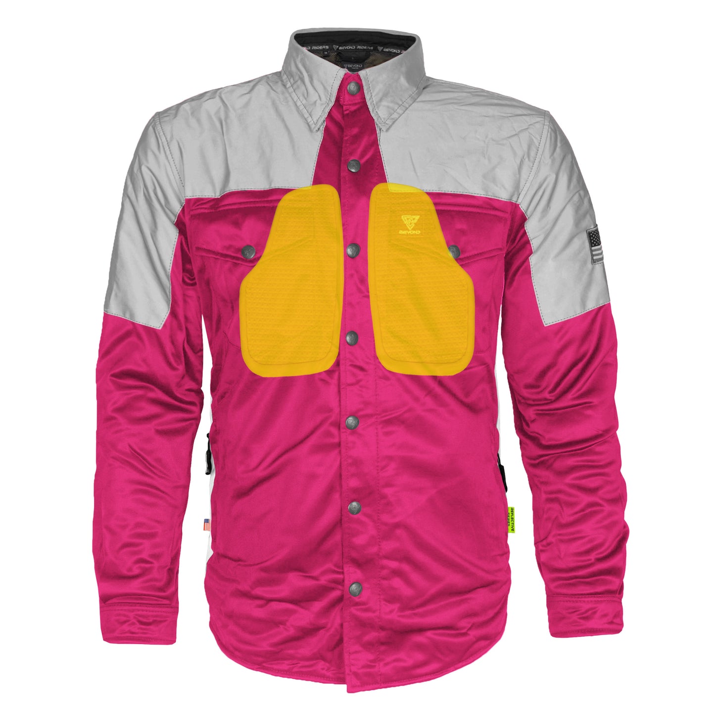 Ultra Reflective Shirt - Pink Eclipse with Pads