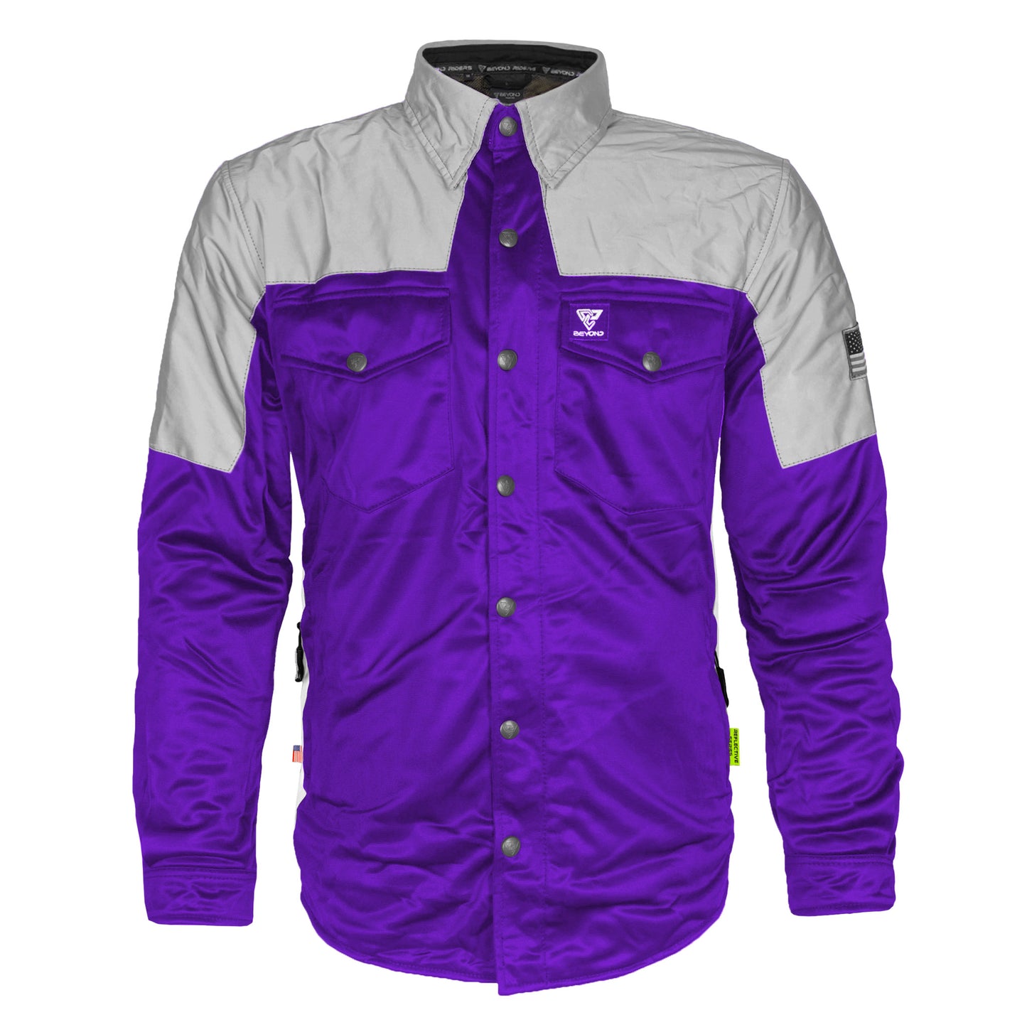 Ultra Reflective Shirt - Purple Eclipse with Pads