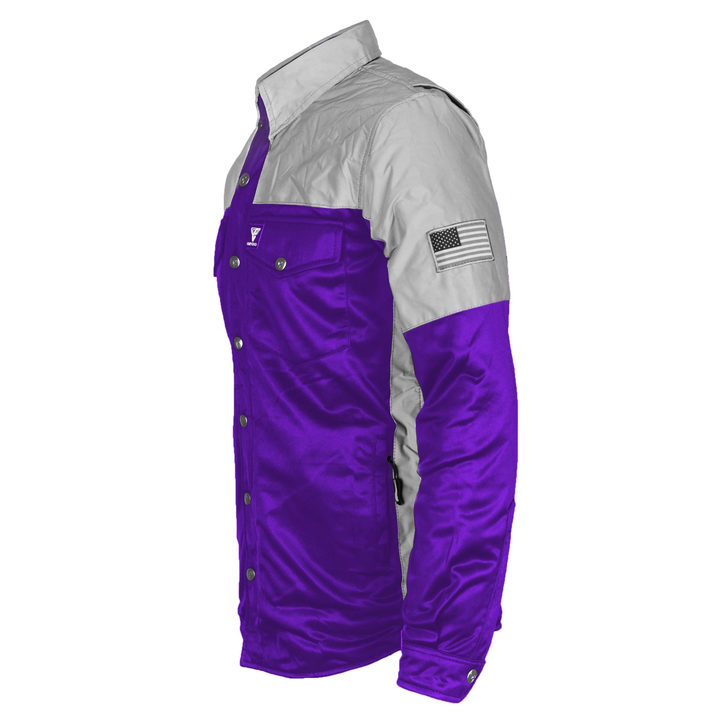 Ultra Reflective Shirt - Purple Eclipse with Pads