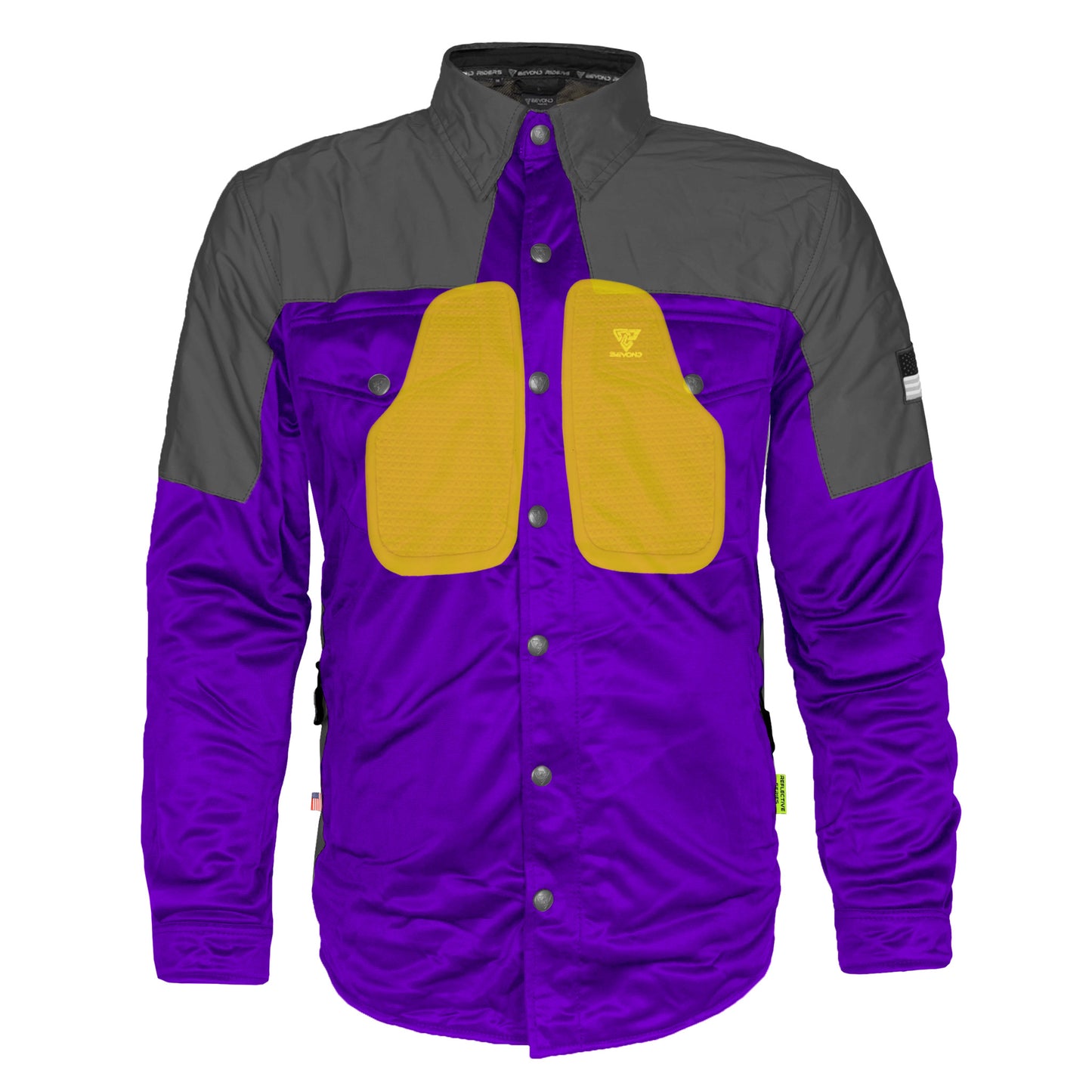 Ultra Reflective Shirt - Purple Nebula with Pads