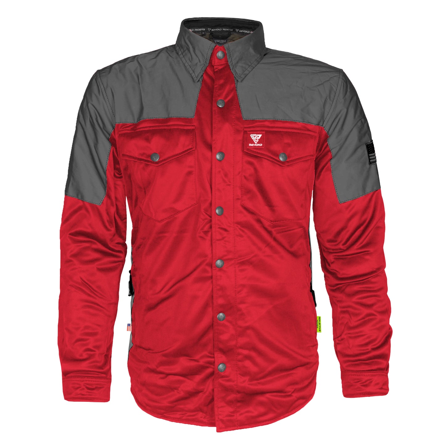 Ultra Reflective Shirt - Red Nebula with Pads
