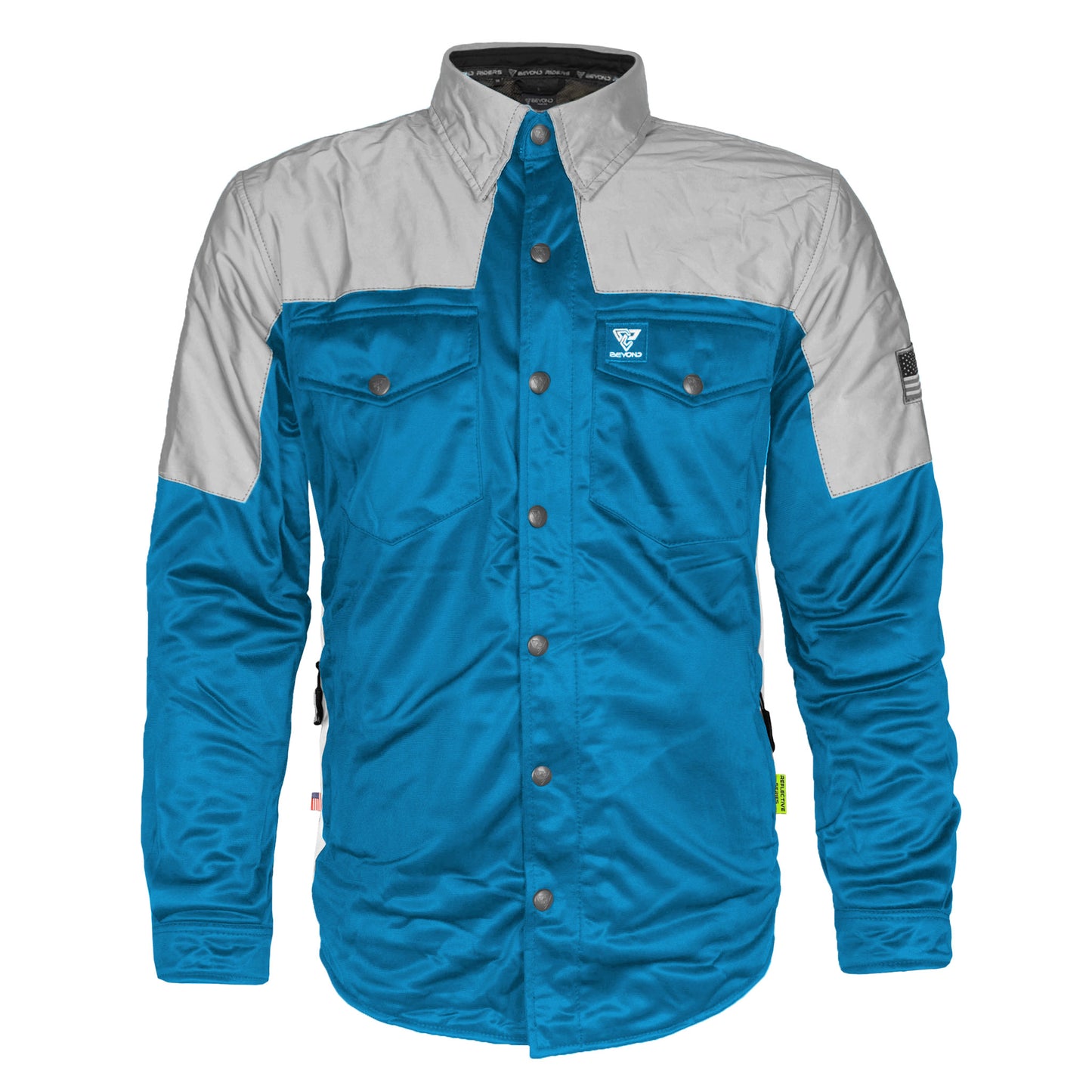 Ultra Reflective Shirt - Teal Eclipse with Pads