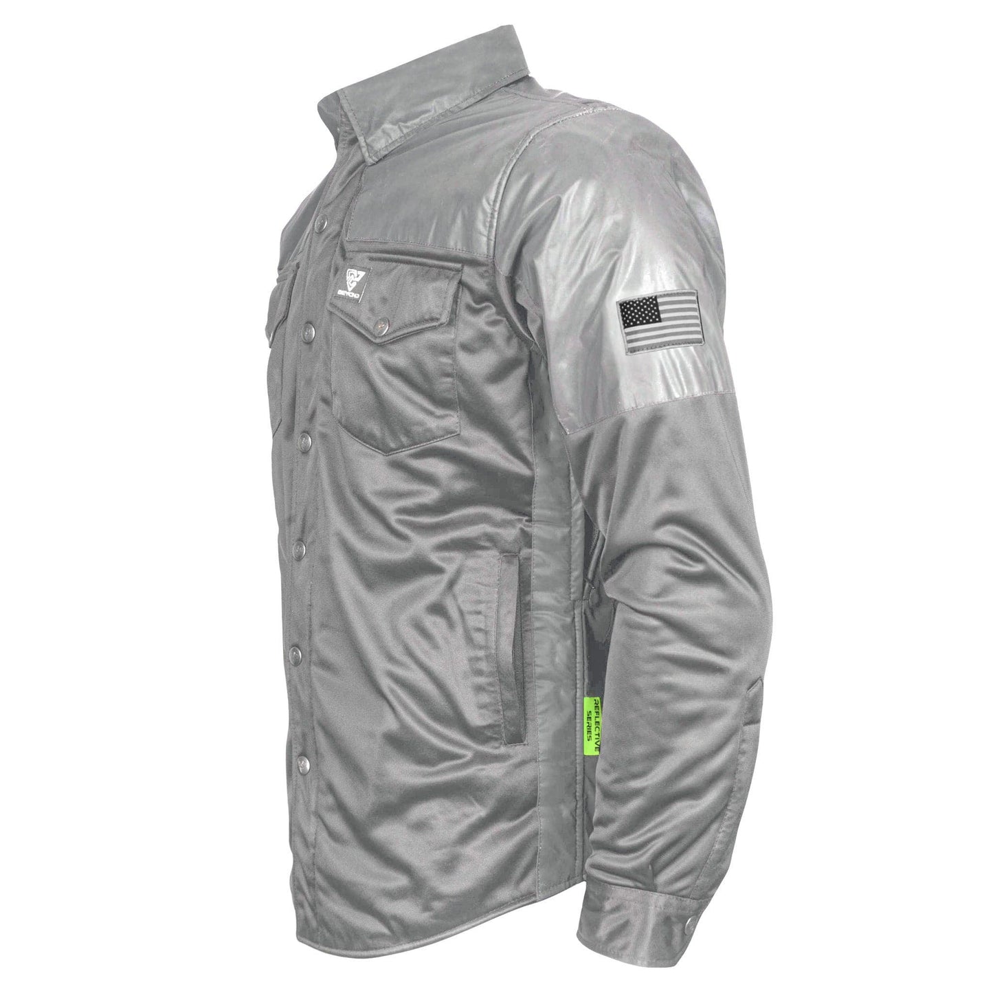 Ultra Reflective Shirt "Twilight Titanium" - Gray with Pads