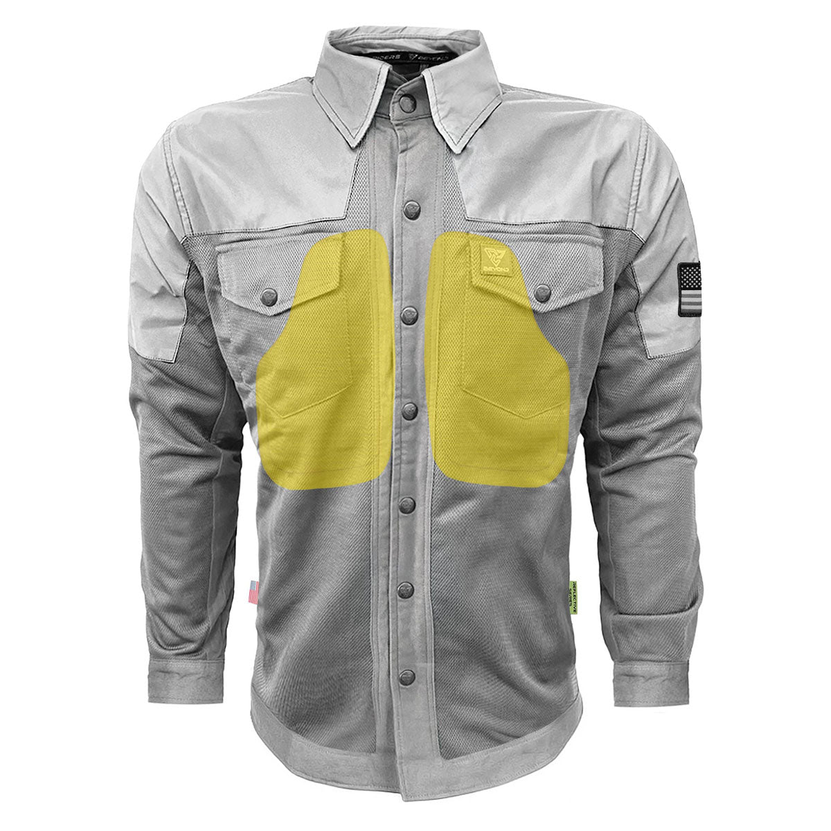 Summer Mesh Reflective Shirt - Gray with Pads – Beyond Riders