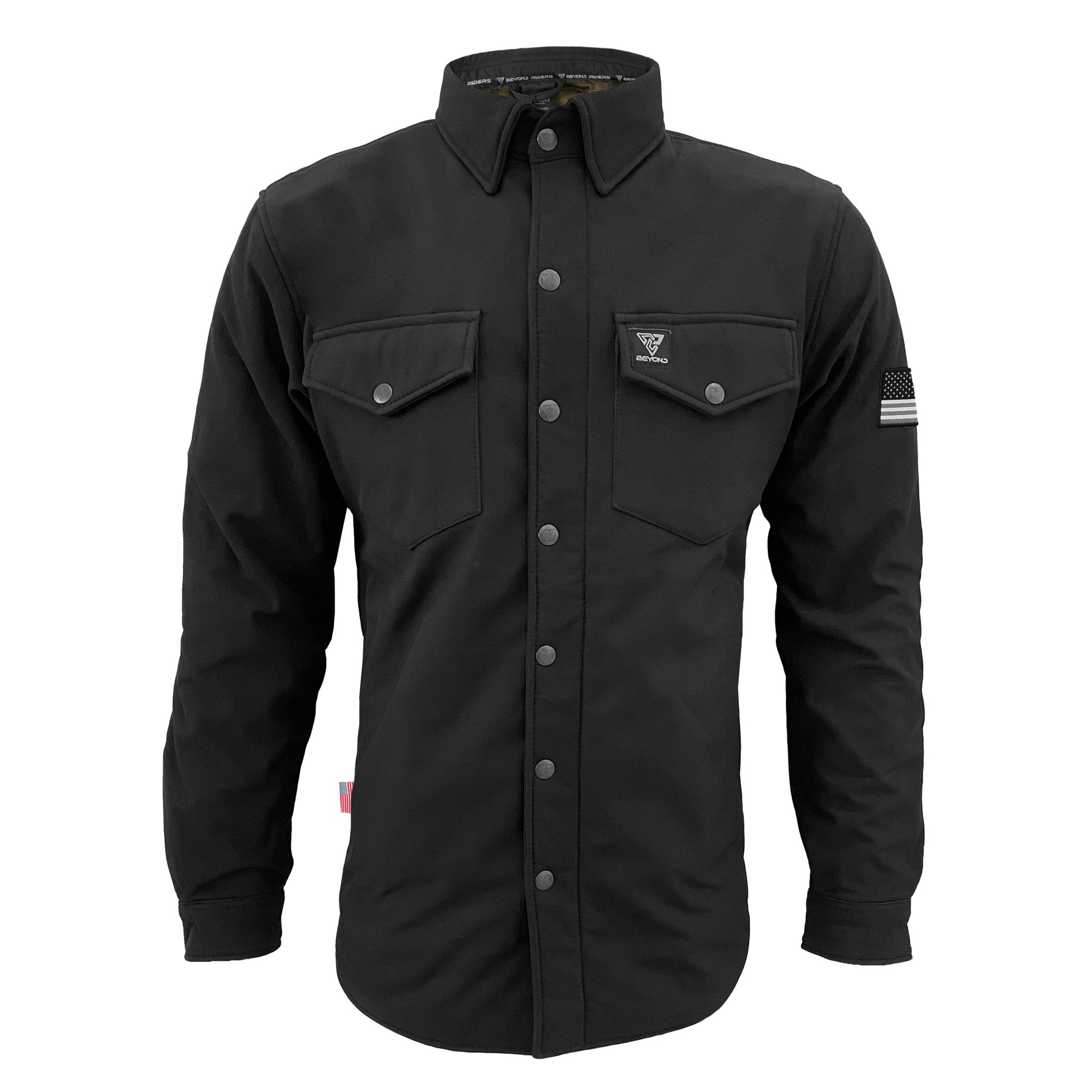 SoftShell-Winter-Mens-Jacket-Black-Matte-Front