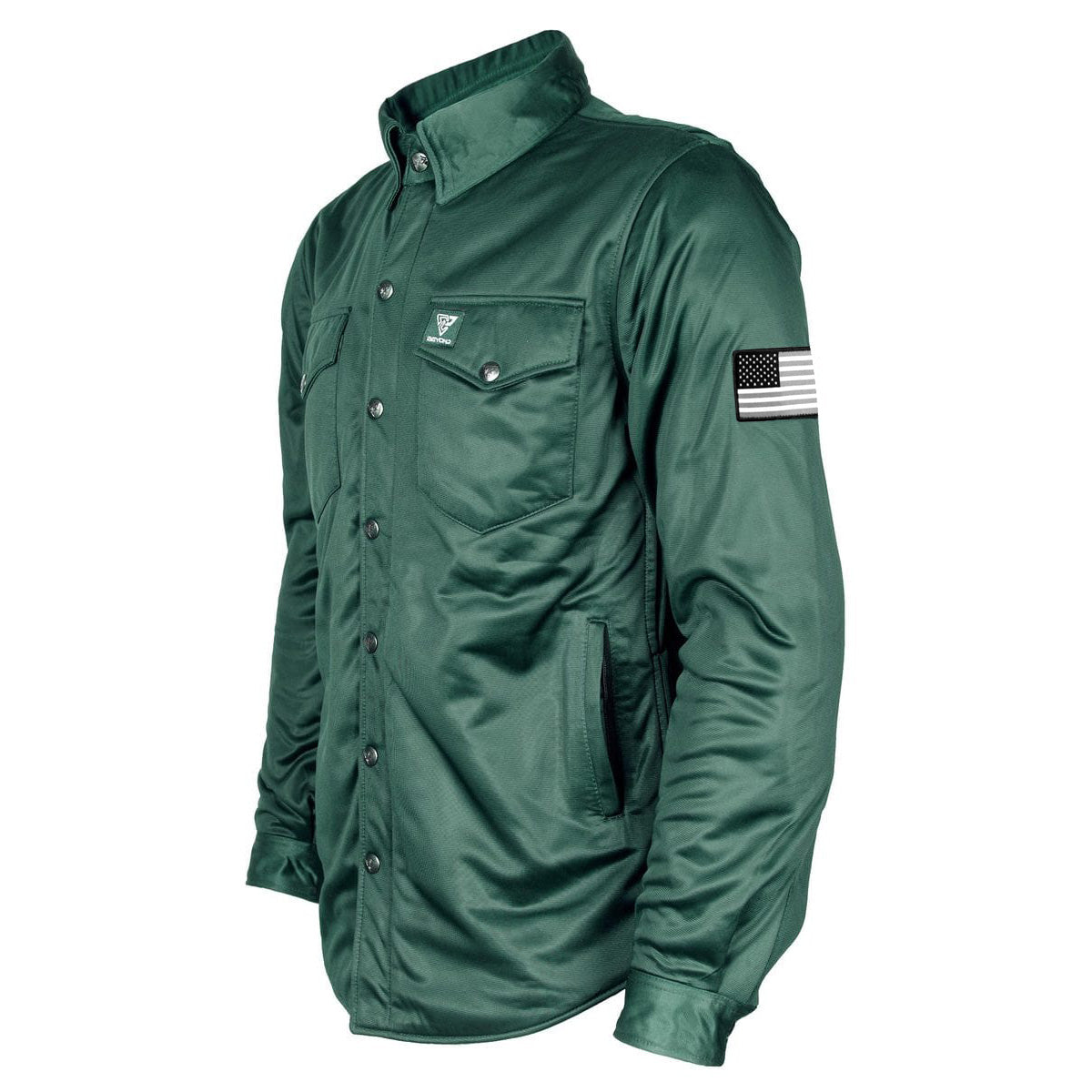 Ultra Protective Shirt - Dark Green Solid with Pads