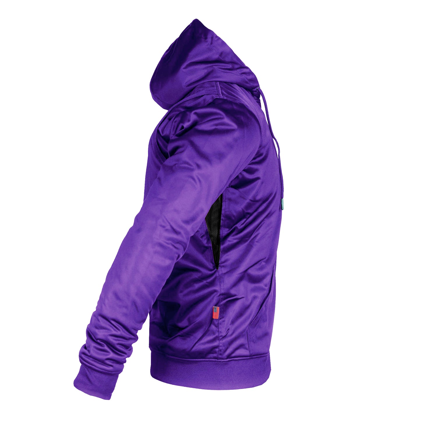 Purple Solid Ultra Protective Hoodie with Pads