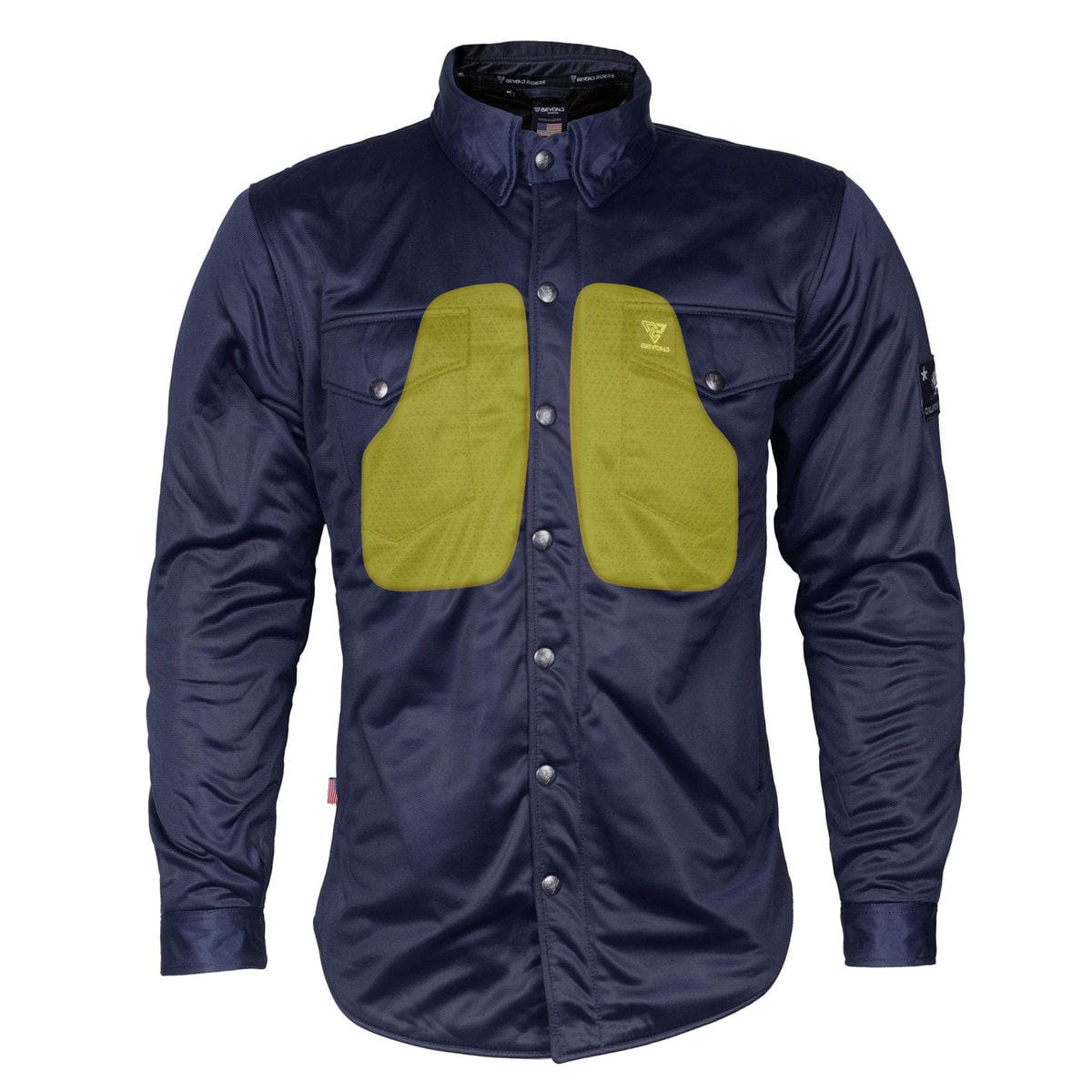 SALE Ultra Protective Shirt - Navy Blue Solid with Pads