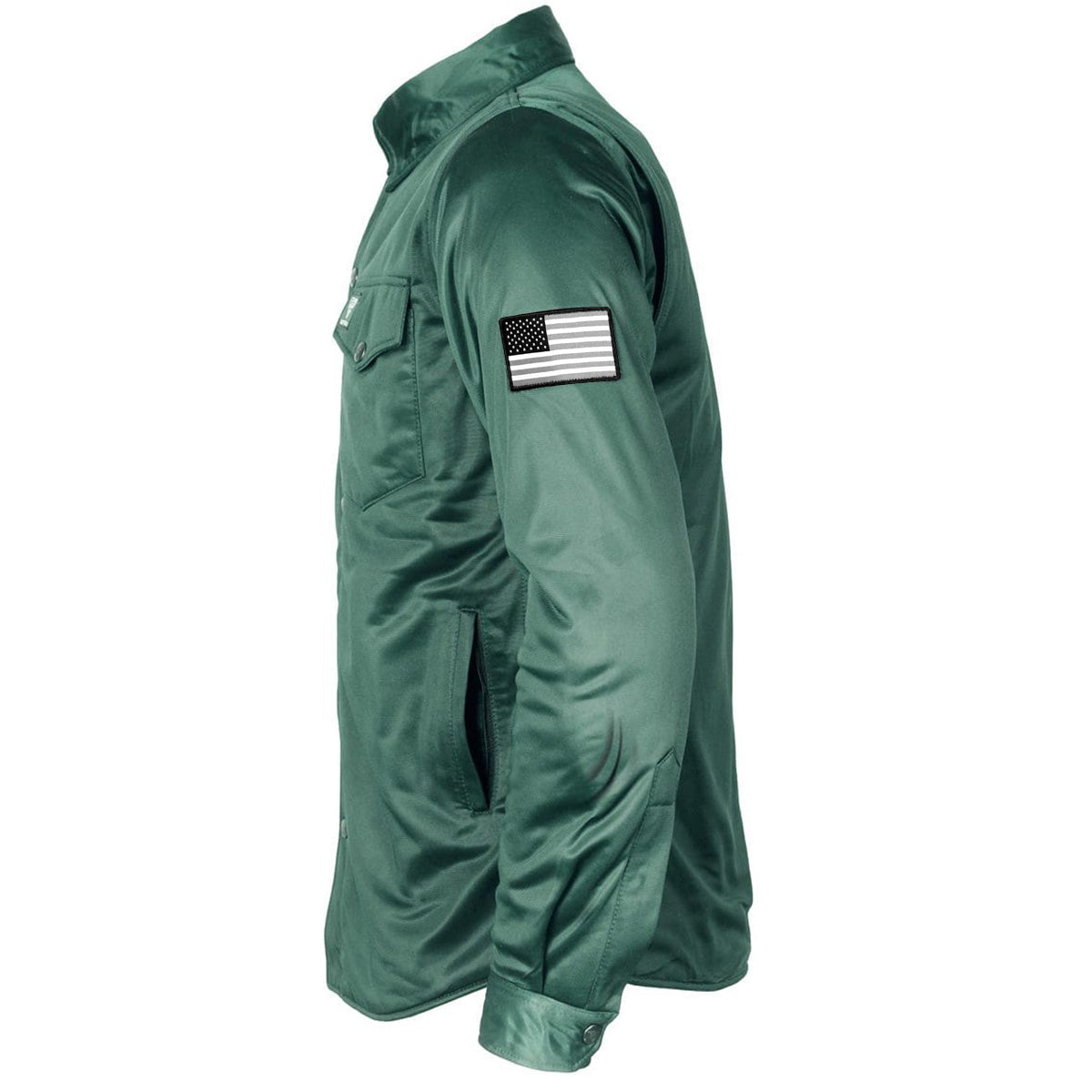 Ultra Protective Shirt - Dark Green Solid with Pads