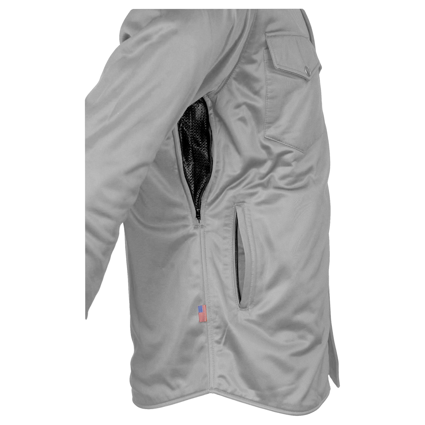 Ultra Protective Shirt - Light Gray Solid with Pads